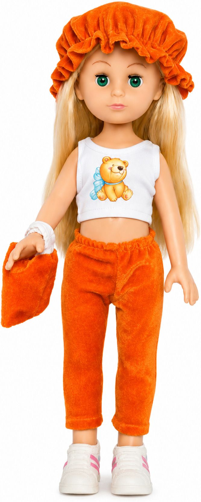 awals 12 Inch Fashion Princess Doll with Long Hair, Hat, Handbag & Shoes-picture-34