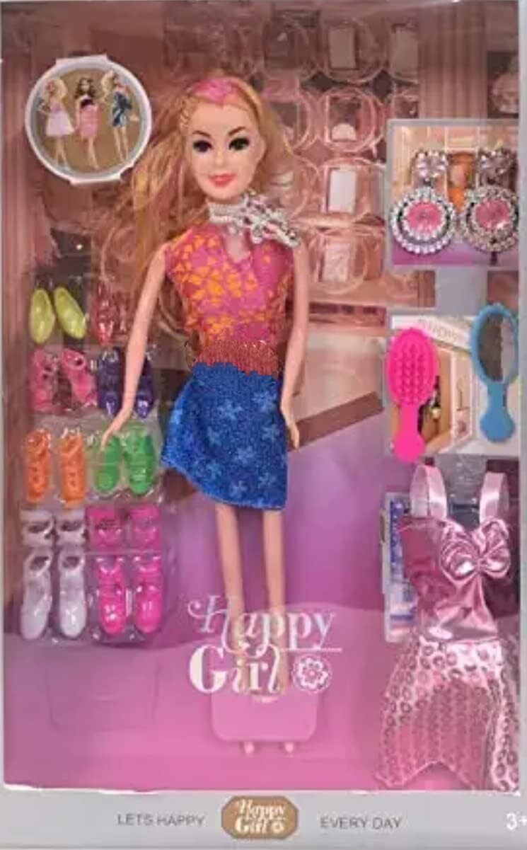 Doll Fashion Accessories Kit Play Set for Girls, Kids Gift and Showpiece-image-10