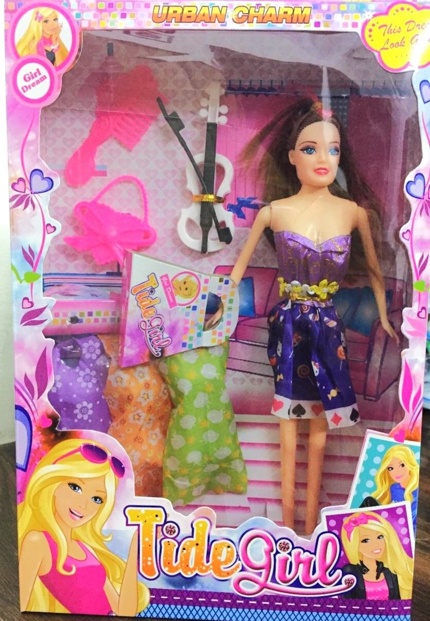 Stylish Long Hair Set Doll and (3 Dress ) Angel Doll for Kids(Pack of 1-image-23