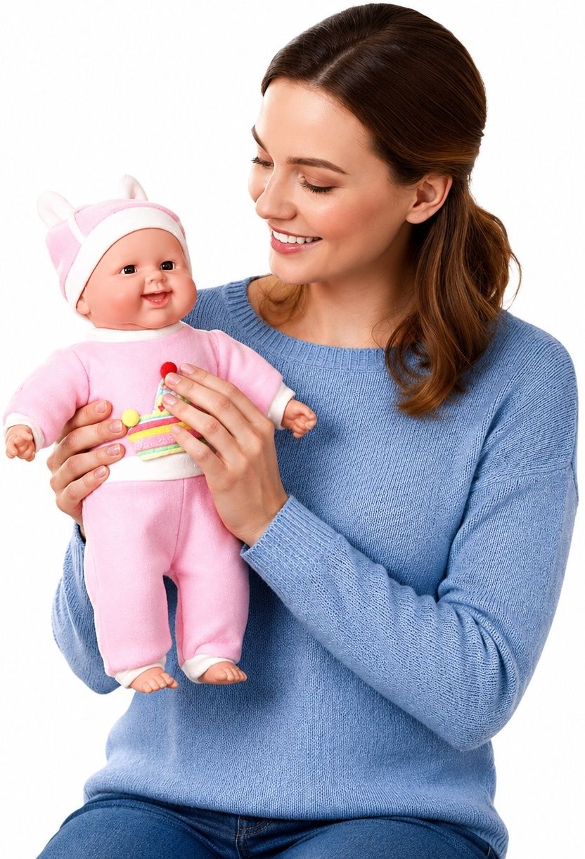 wubliq Soft Musical Baby Doll with Press Sound Talking Plush Toy for Kids-picture-27