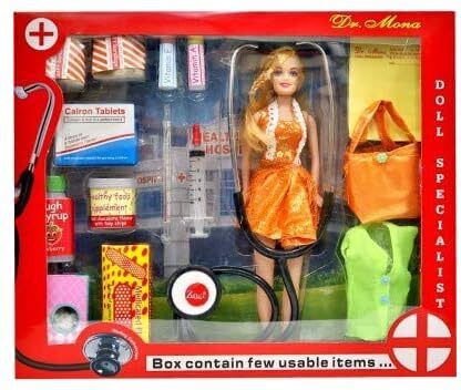 kidscorner Doctor Doll playset for Kids dr Mona with First aid kit-picture-48