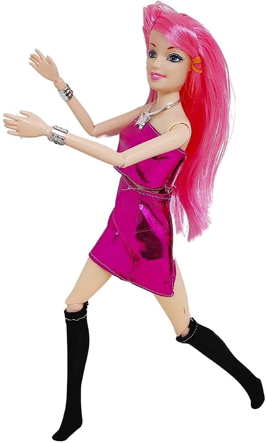 khyali Fashionable Beautiful Elegant Doll with Movable Joints for Girls (Pack of 1)|458-picture-42