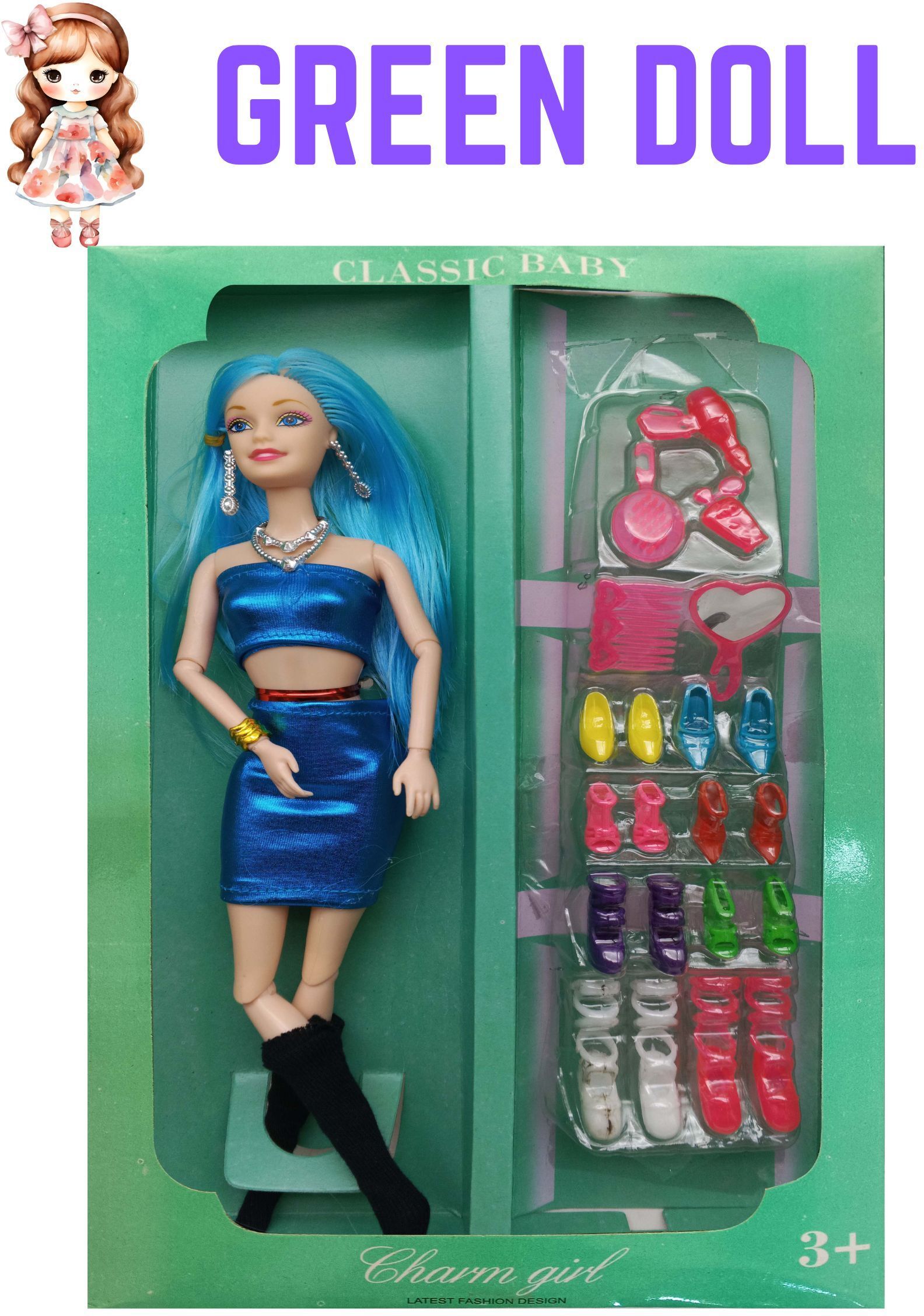 Classic Charm Doll Featuring Every Must-Have Item-image-1