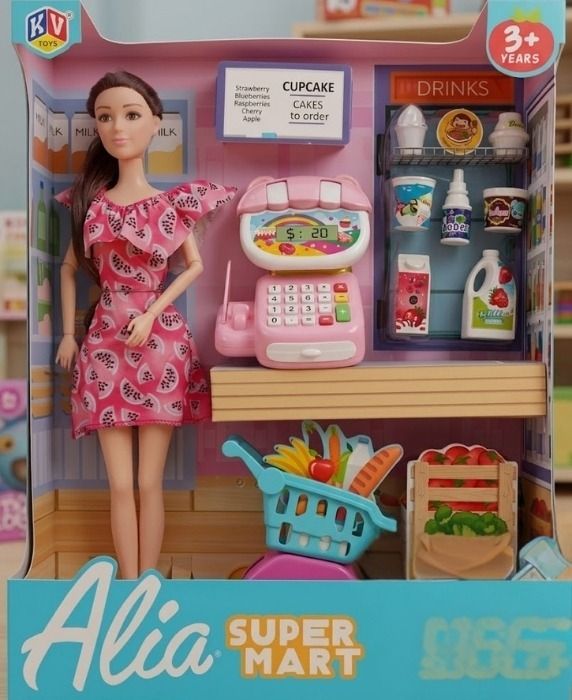 storerbm Toys Alia Supermart Playset with Doll, Cash Register, and Grocery Accessories-picture-21