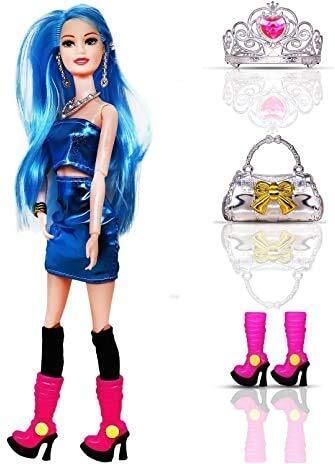 Fashion Doll and Accessories with Foldable Hands and Legs for Girls-image-44