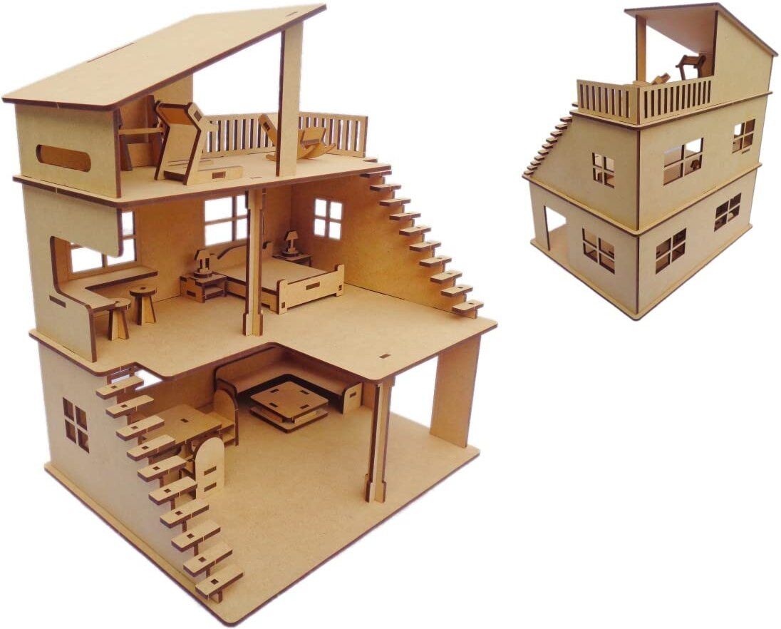 Wooden Doll house for kids