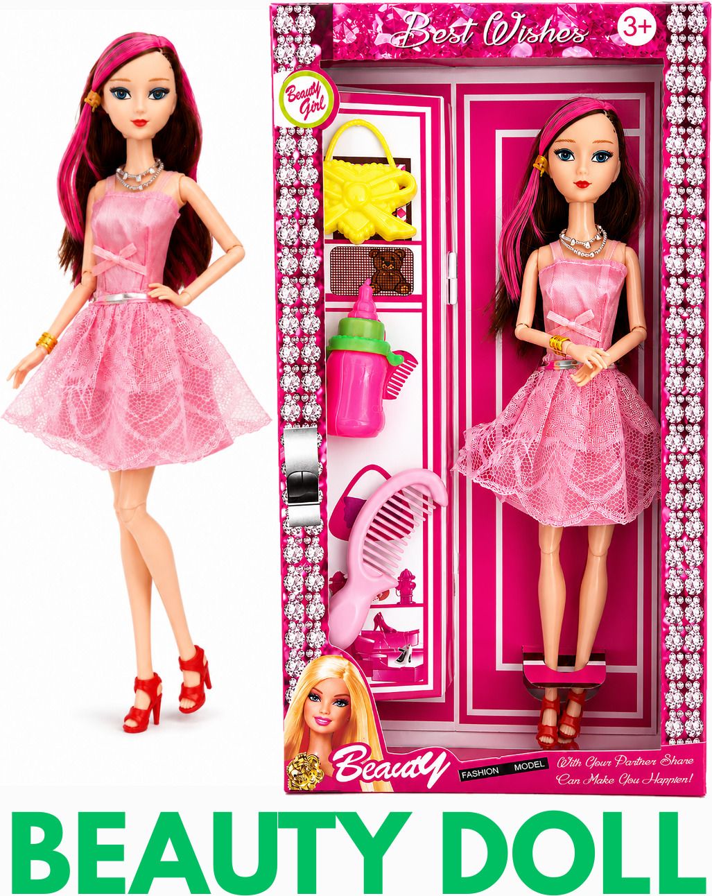 Stylish doll radiating colorful, lively energy.-image-7