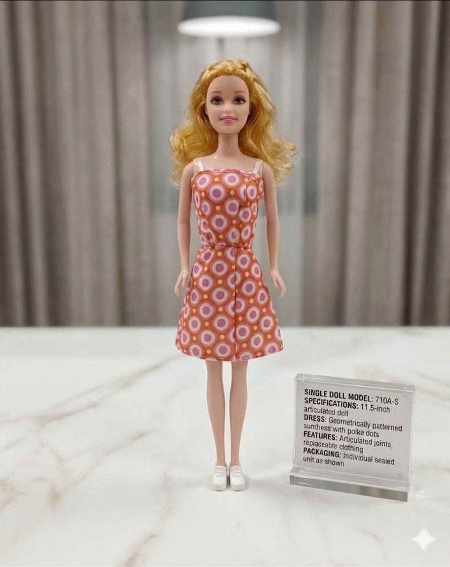 Fashion Doll for Girls with Articulated Joints and Stylish Sundress For Kids-image-3