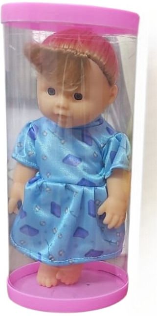 Cute Little Sanjana Girl Doll in Printed Dress for Kids-image-7