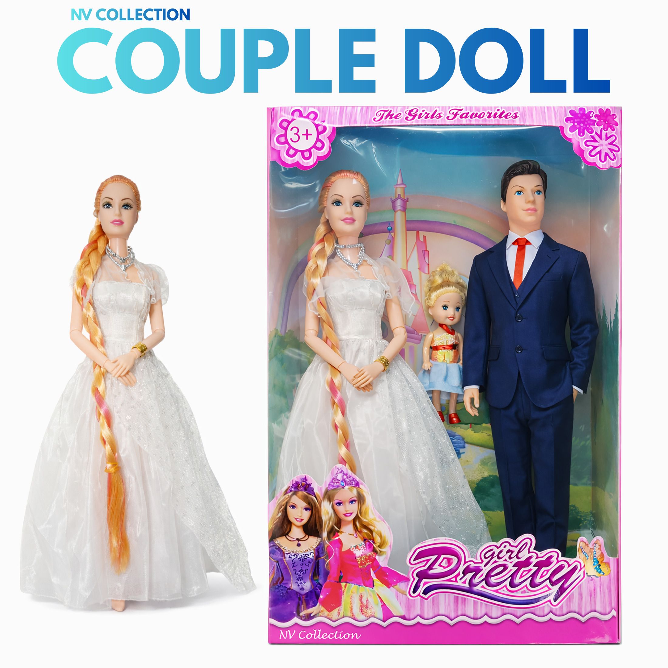 Parent and Baby Doll Toy Set with Accessories-image-20