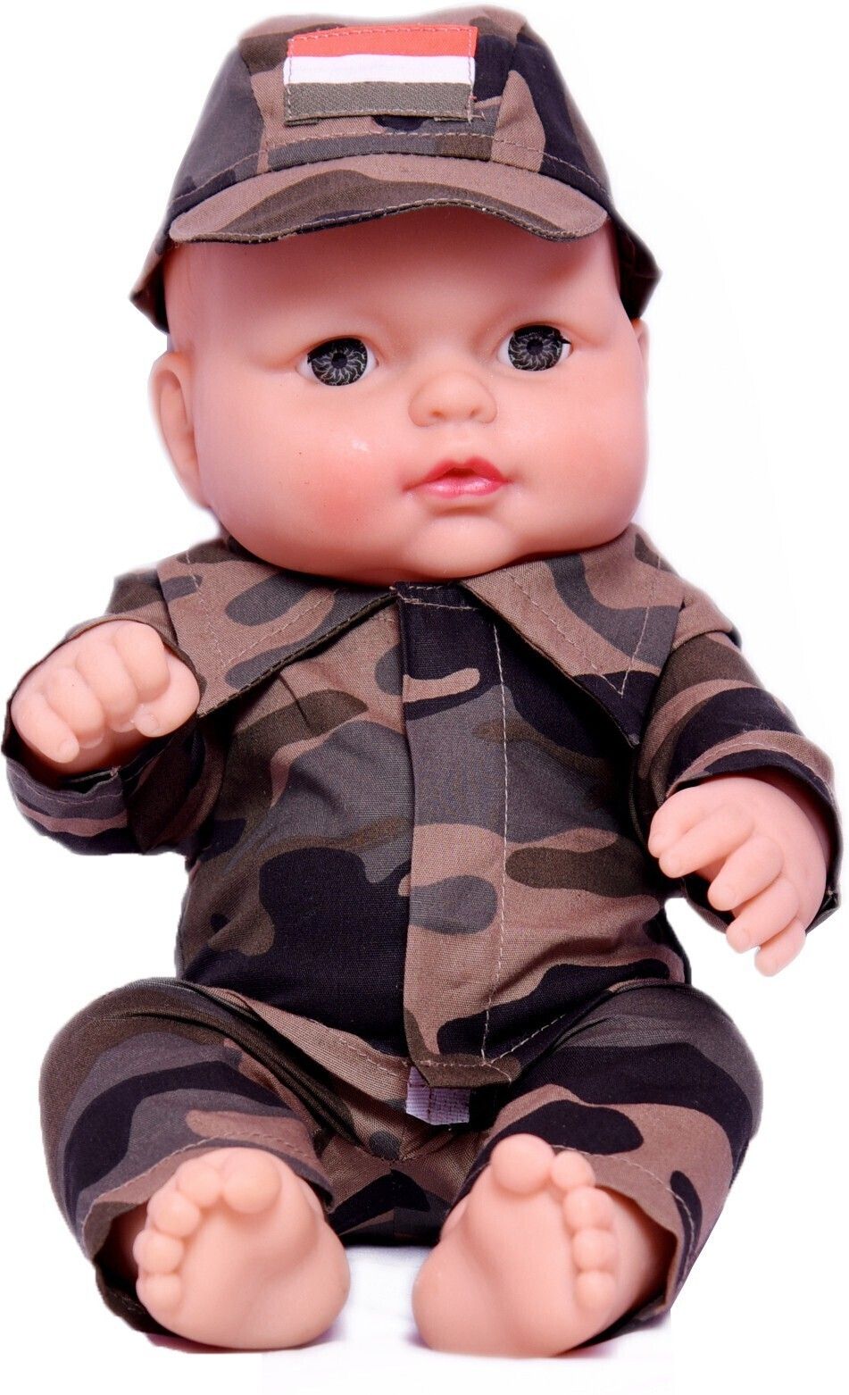 Cute Boy in Camouflage Dress Doll for Kids(Moveable Legs & Arms)30c.m-image-7