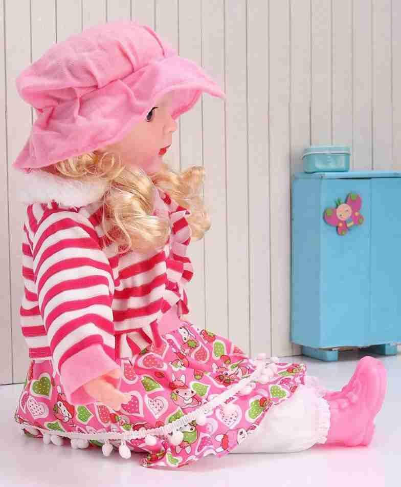 pluspicks Cute Looking Musical, Rhyming Babydoll Soft Push Stuffed Baby Girl Toy for Kids-picture-24