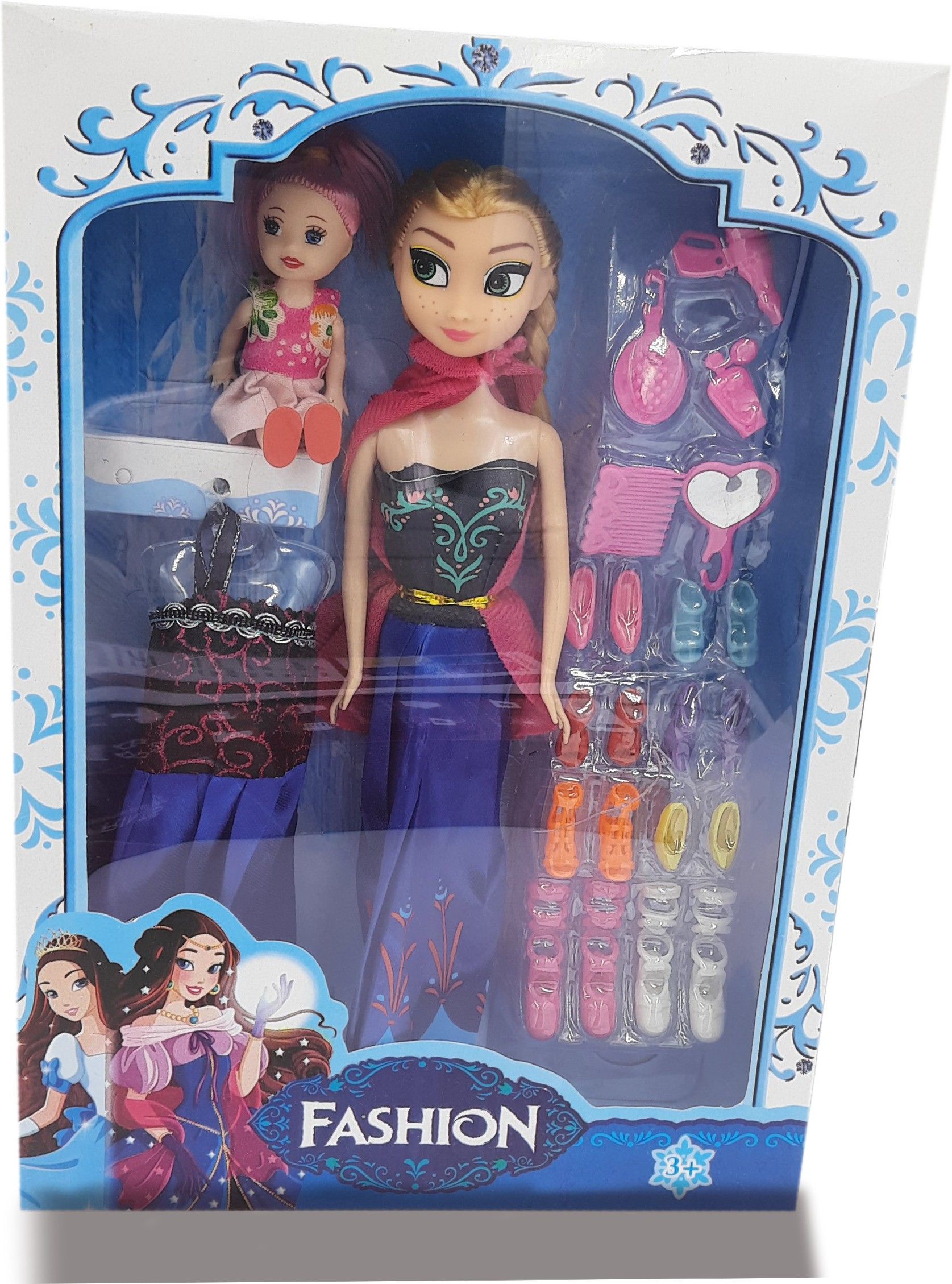 Frozen ANNA Doll and Nokk Figure, Toy for Kids 3 and Up-image-3