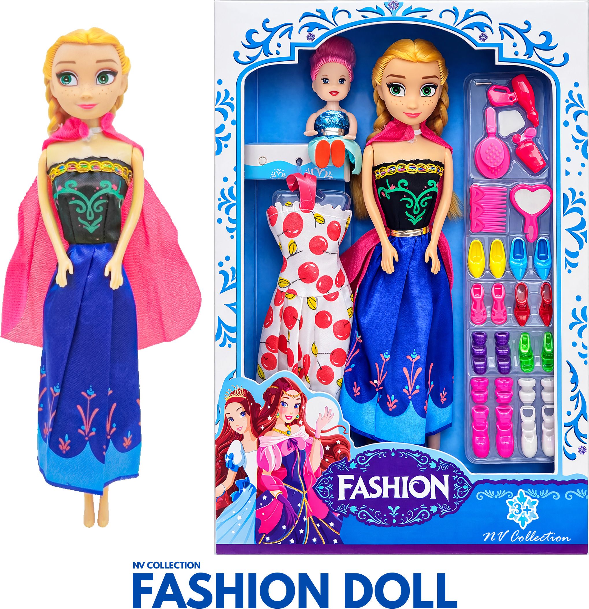 Baby Doll Care Playset with Cute Accessories-image-27