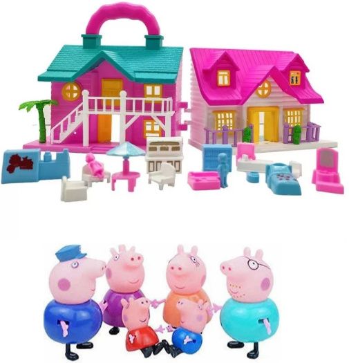right search Combo Pack Peppa pig Family With House For Kids-picture-16