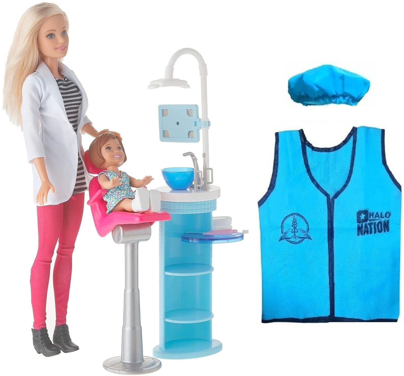 Dentist Doll & Toddler Doll With Medical Accessory & Kids Wearable Doctor Jacket-image-45