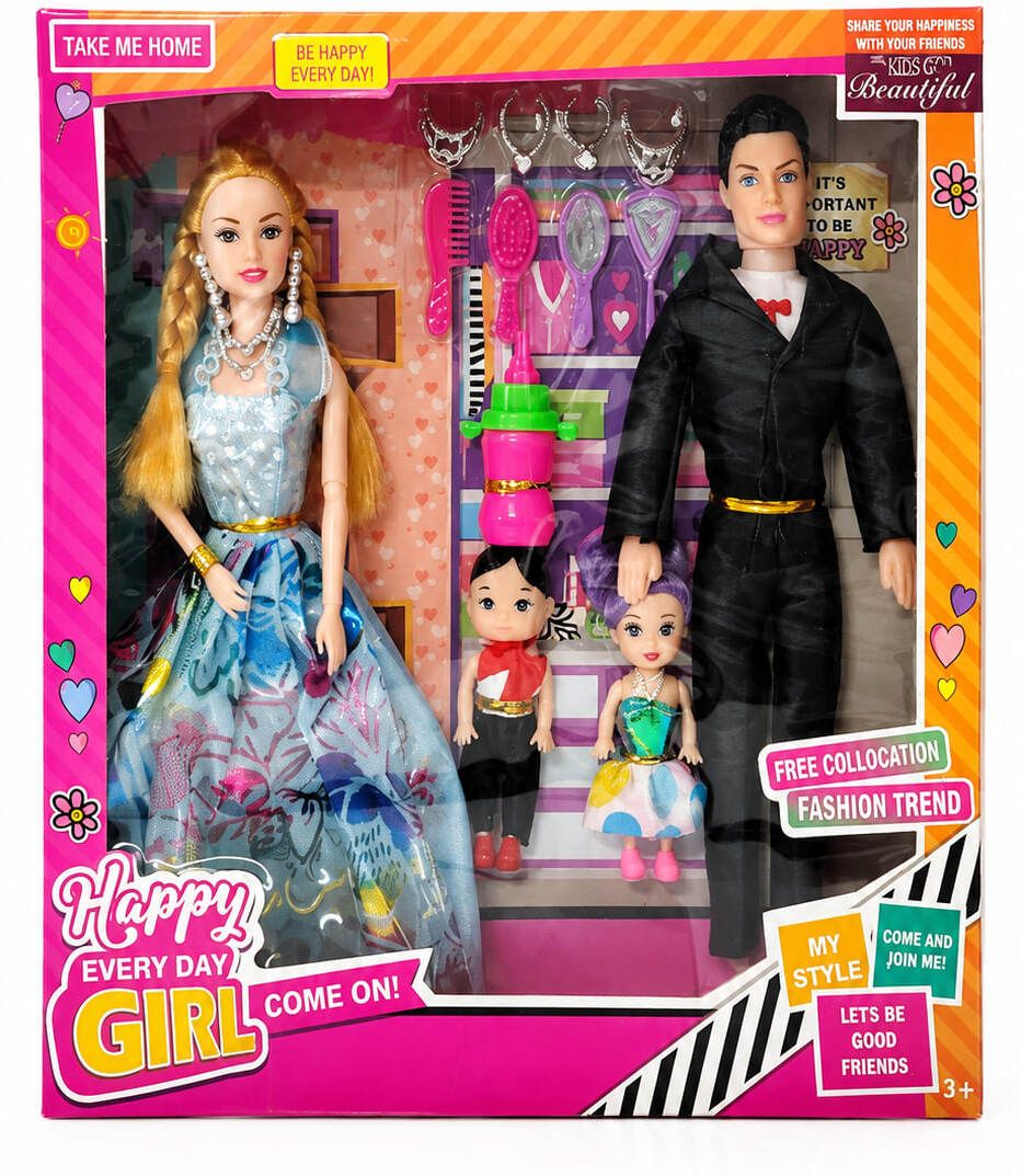 vijlet Family Doll Play Set with Beauty Accessories Raksha Bandhan Gift-picture-42