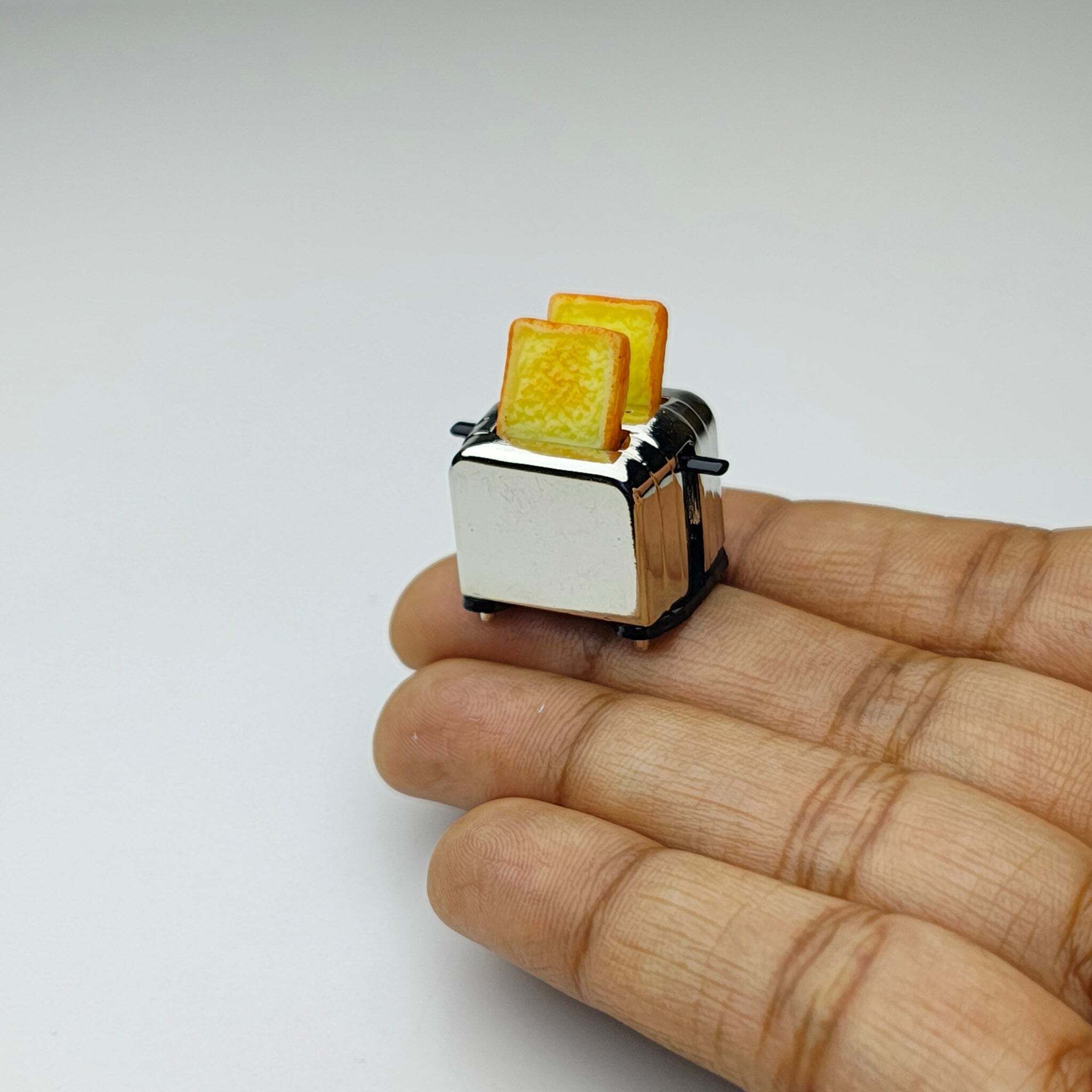 miniatures shop Mini Bread Toaster Dollhouse Kitchen Appliance Miniature Accessories Playset-picture-12