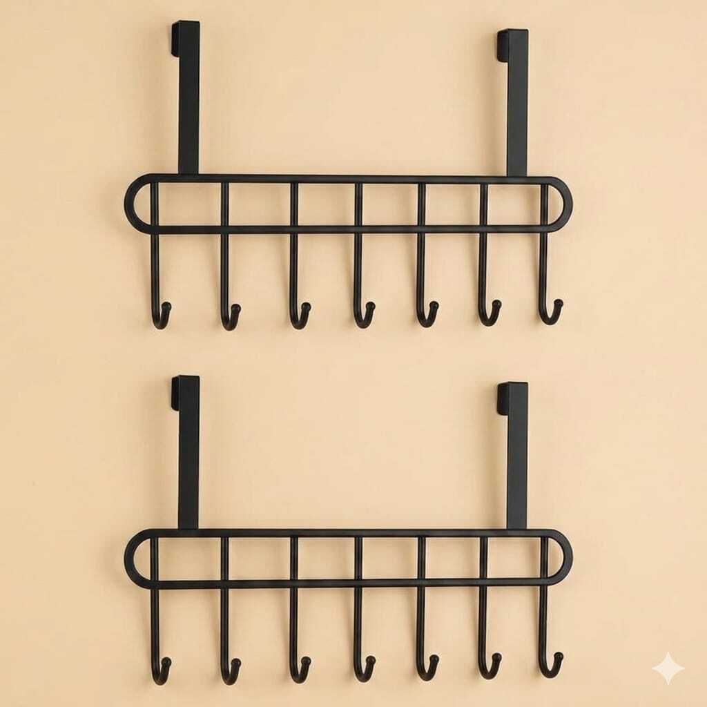 mg handicrafts MG Metal Over Door Hanger For Cloths Rail7 (PACK OF2) Door Hanger-picture-45