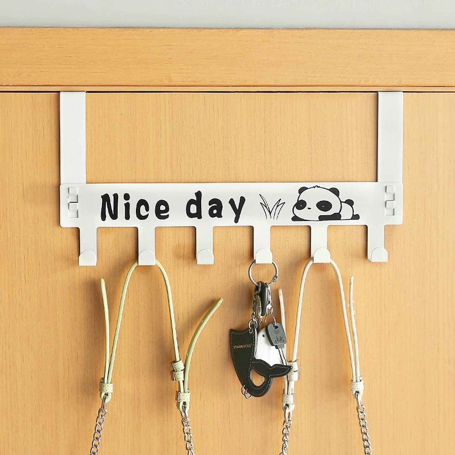 gabani fashion 6 Hook Over The Door Hanger For Hanging Cloths, Hat Etc Door Hanger-picture-24