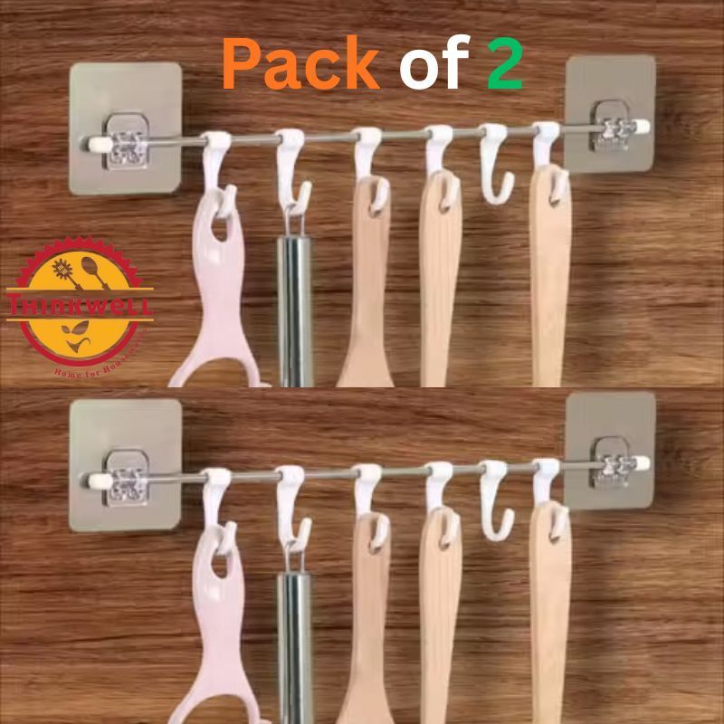 thinkwell Wall Hanging Hooks Kitchen Bathroom Door Cloth Hanger Door Hanger-picture-10