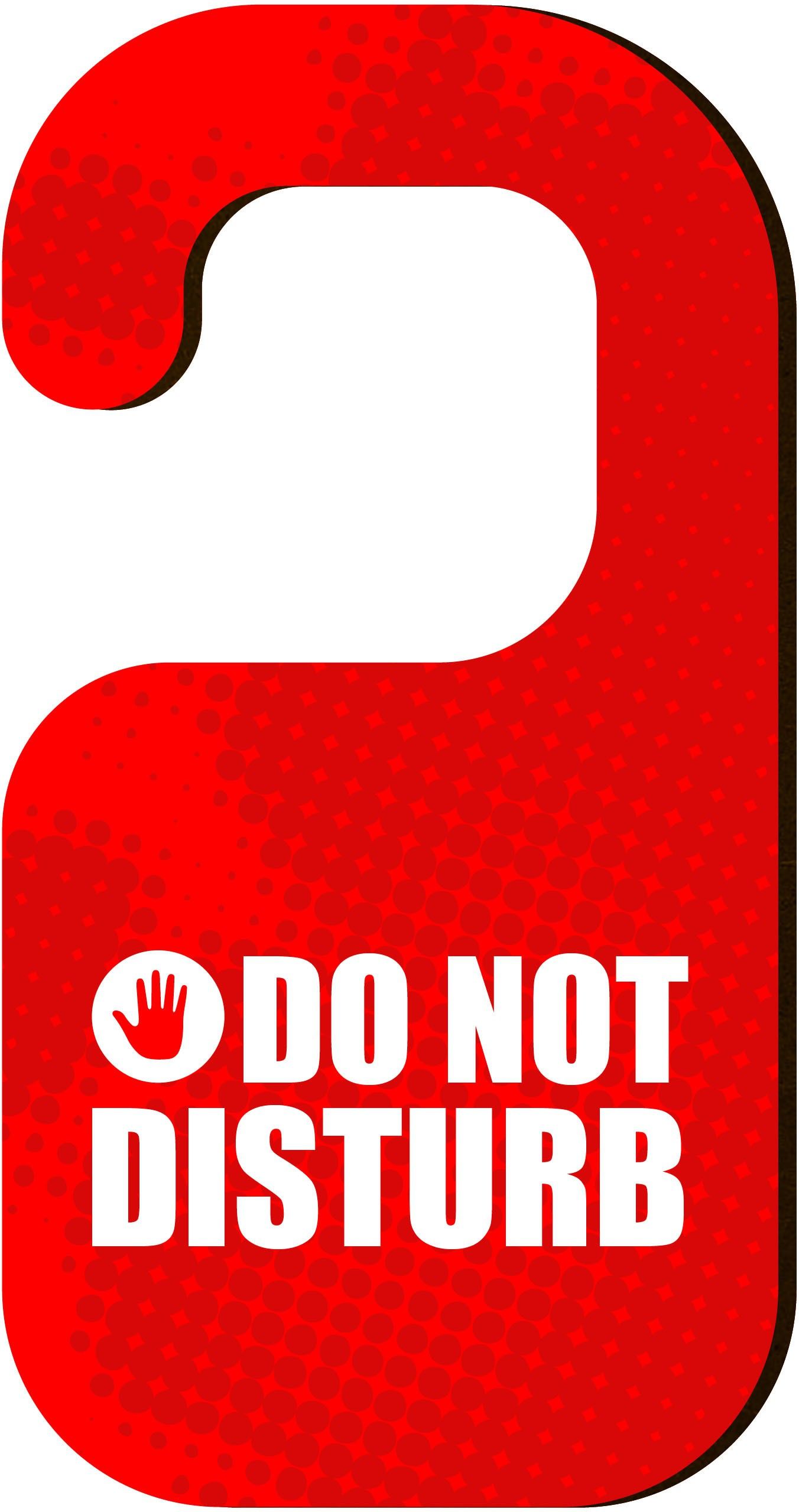 Do Not Disturb Door Hanger for Hotel Office Clinic Online Class Door Hanger-image-48
