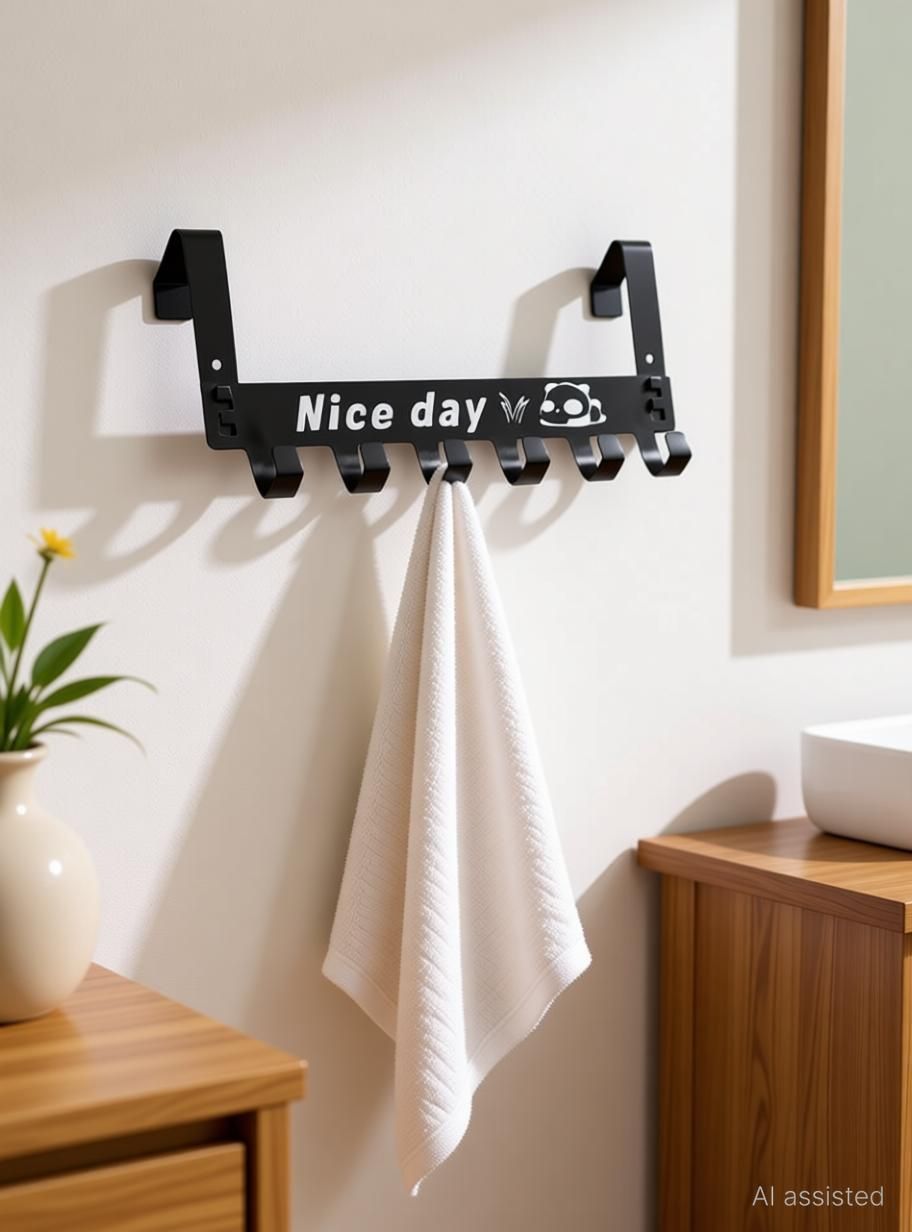 Nice Day Decorative Wall Hook Hanger for Keys, Towels & Home Use Door Hanger-image-10