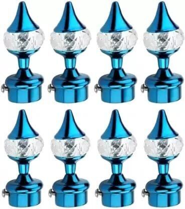 curtain knobs rod rail bracket blue - 8 pcs door hanger door hanger