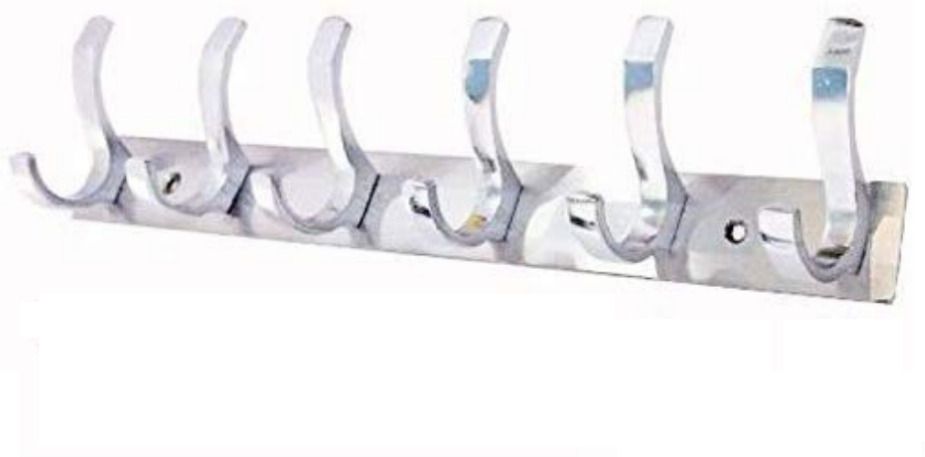 kyorsi S-Hook Hanger Stainless Steel 6 Pin Cloth Hanger Wall Mounted (Set of 1) Door Hanger-picture-11