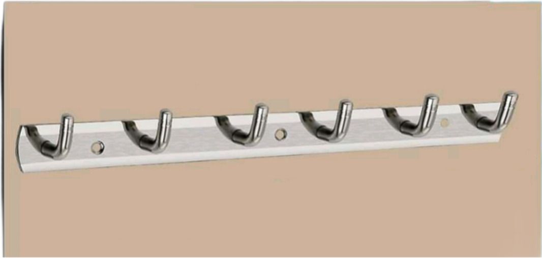 kyorsi Lite Hanger Stainless Steel 6 Pin Cloth Hanger Wall Mounted (Pack of 1) Door Hanger-picture-33