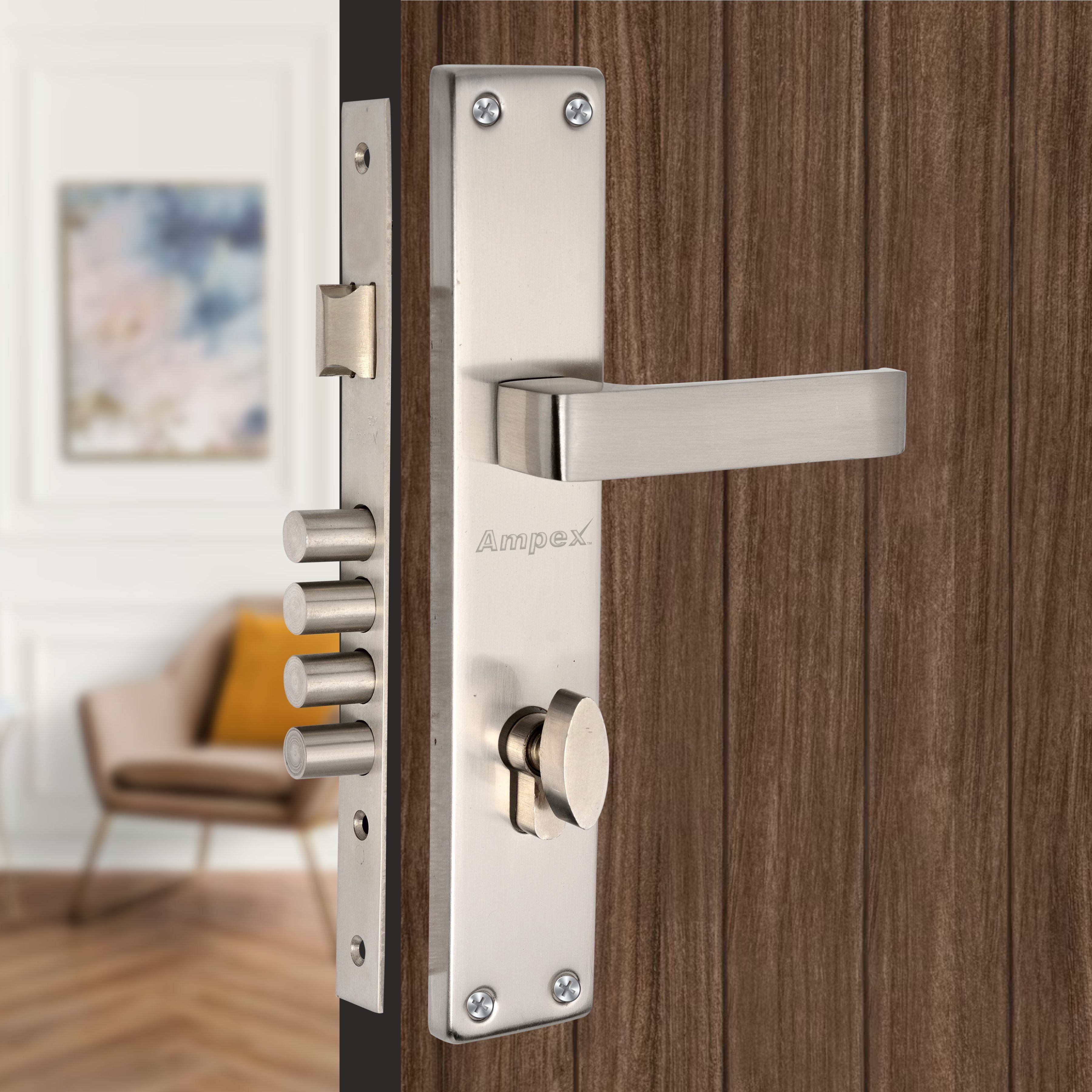 Brass, Steel Glossy Door levers-image-4