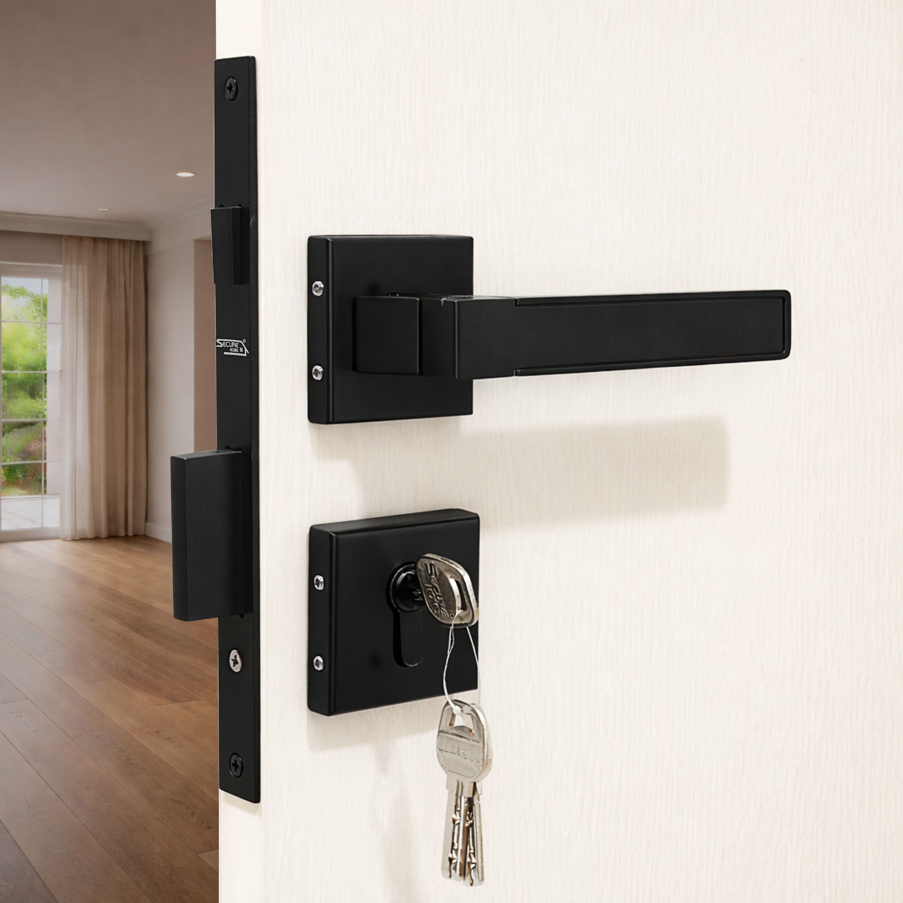 secure home Stainless Steel, Zinc Alloy Matte, Glossy Door levers-picture-15