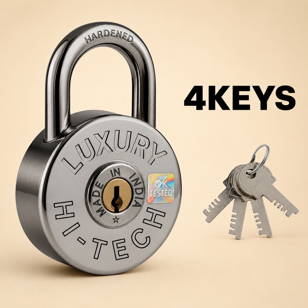 execlave Metal Padlock with Precision Keys Padlock-picture-7
