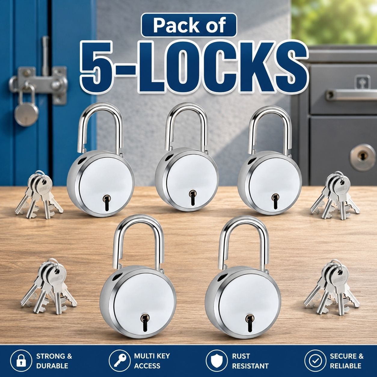Steel Metallic Door knobs-image-14