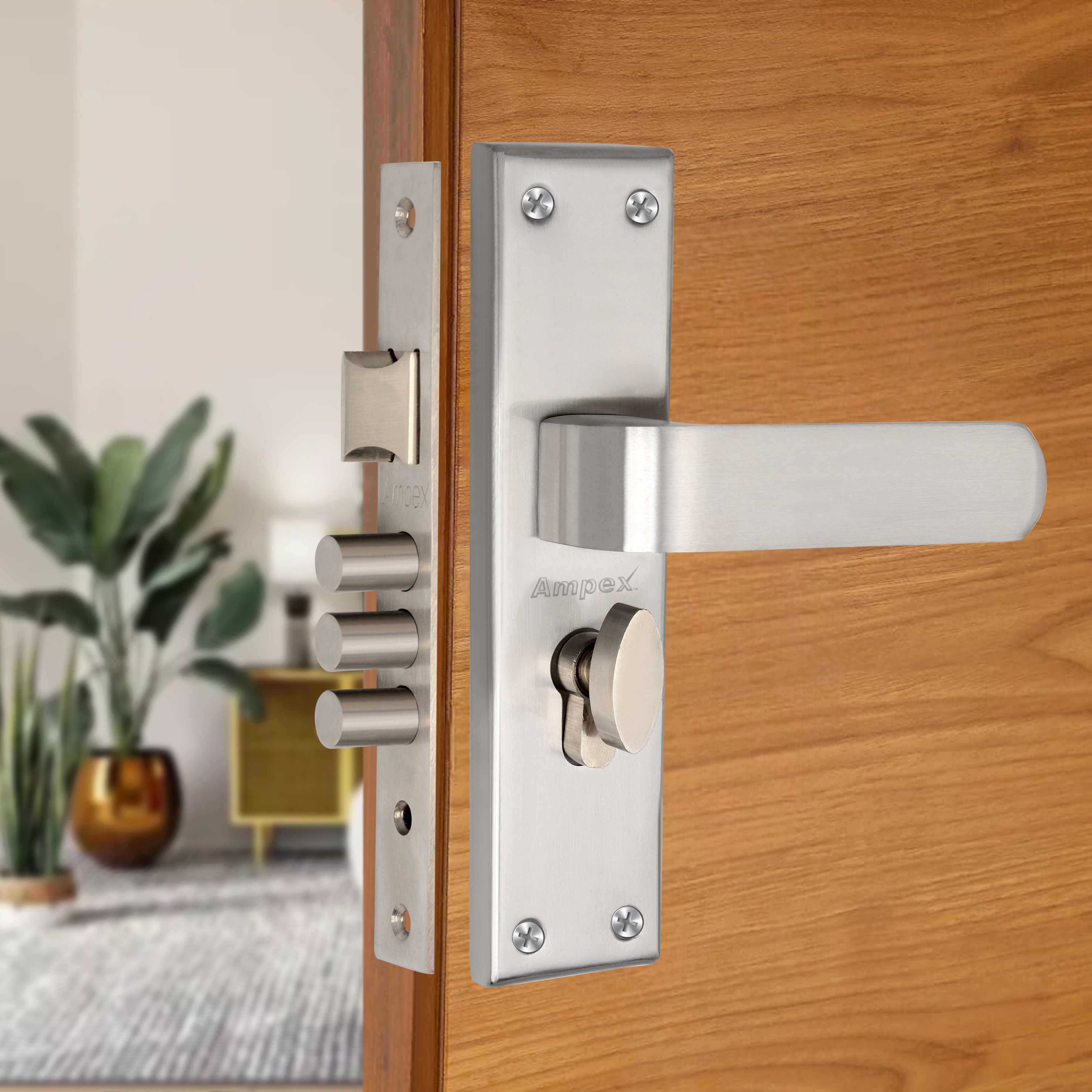 Brass, Steel Chrome Door levers-image-3