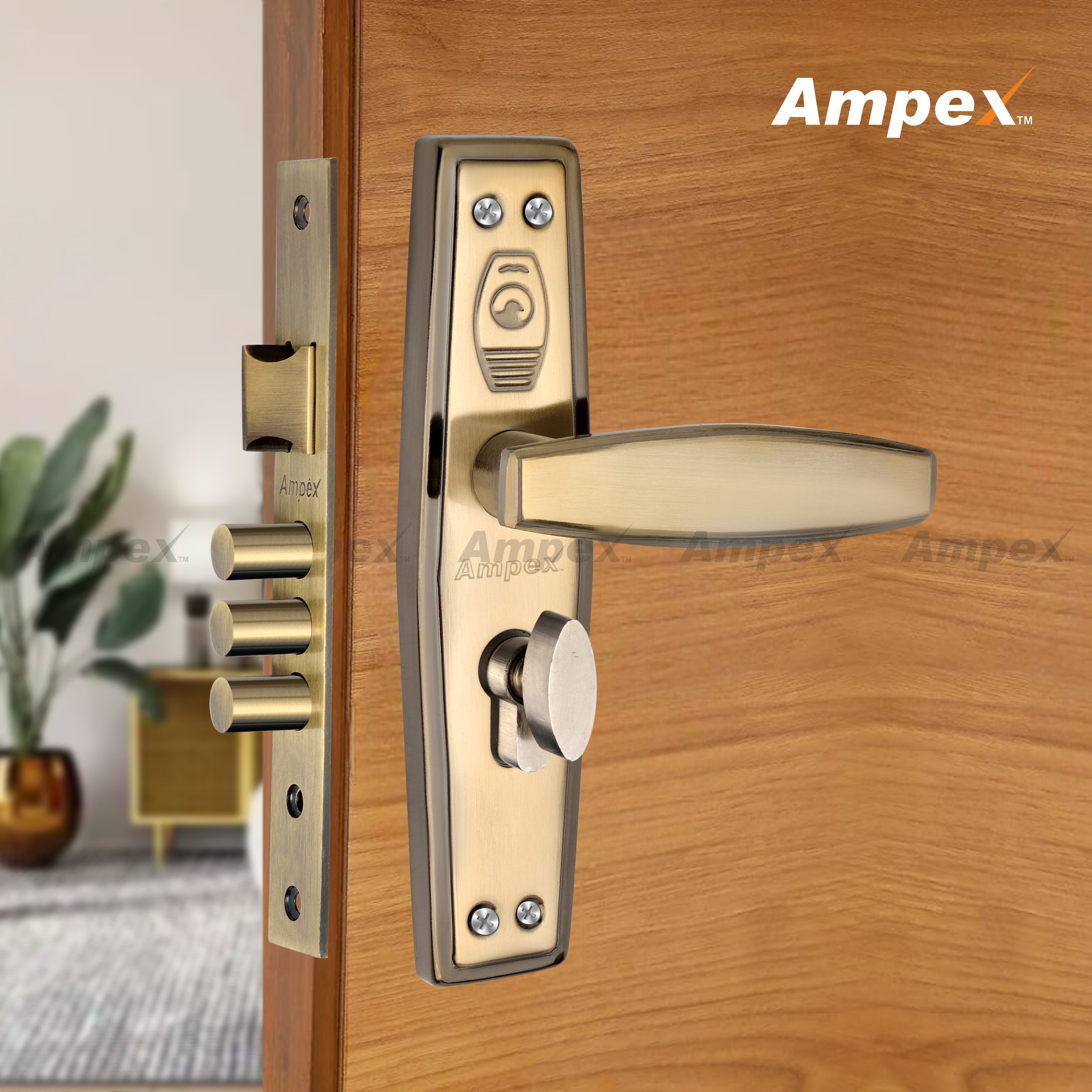 ampex Brass, Iron, Steel Matte Handlesets-picture-23