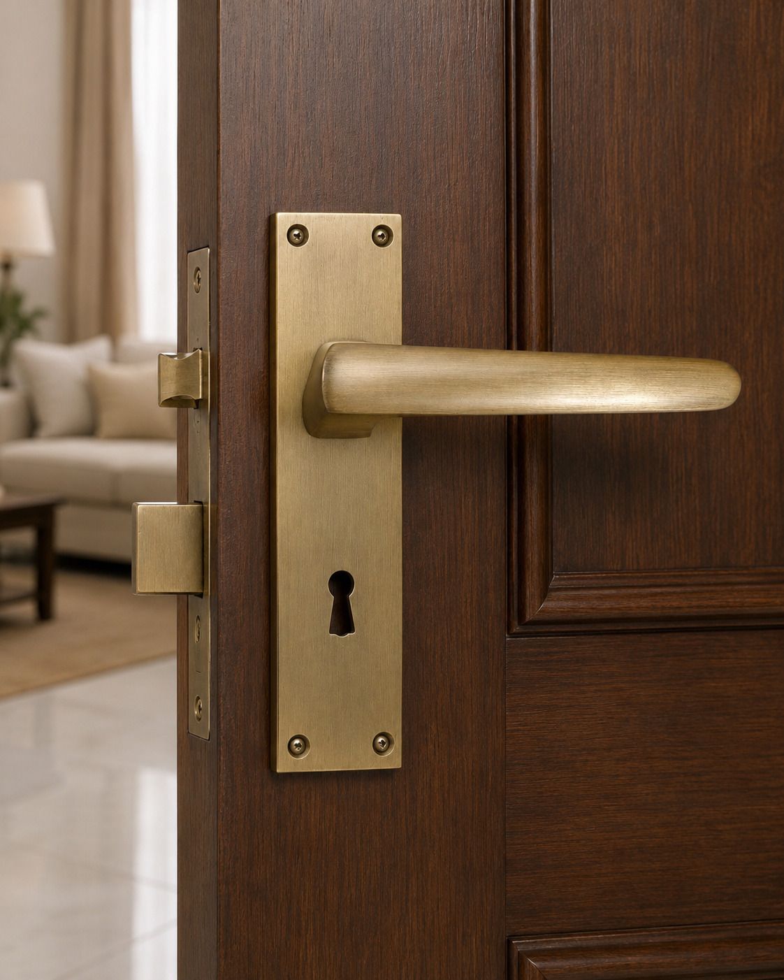 prateek Brass Matte Door levers-picture-12