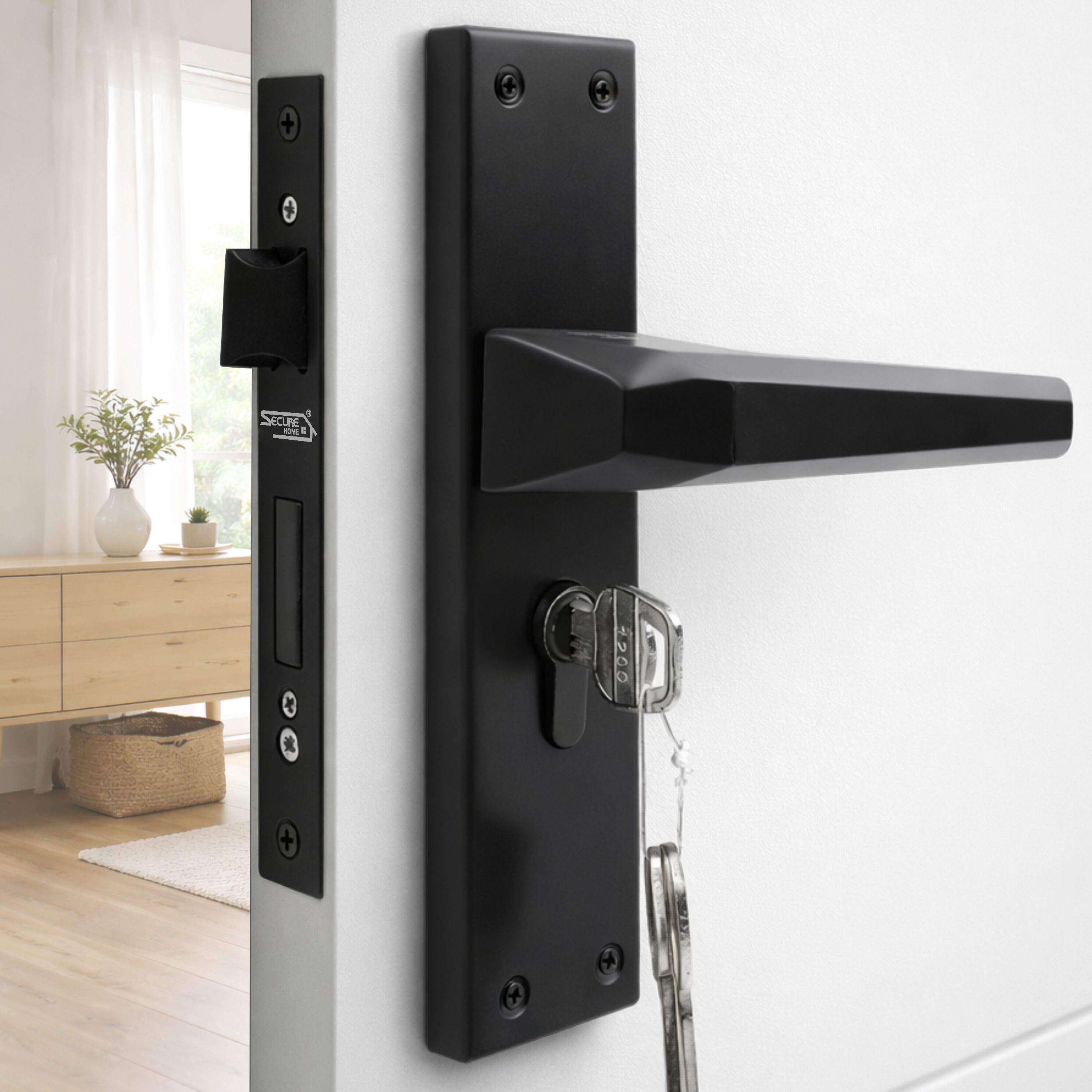 secure home Stainless Steel, Zinc Alloy Matte Door levers-picture-30