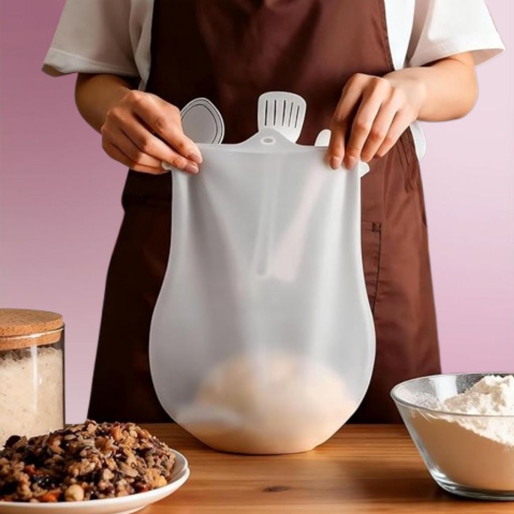 Easy Wash Silicone Dough Bag for Hygienic Pastry and Cake Making Silicone Detachable Dough Maker-image-11