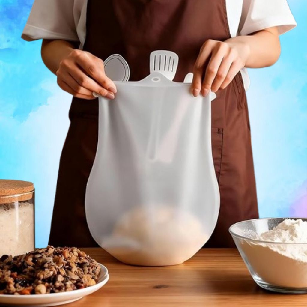 Silicone Atta Mixer Pouch for Soft Dough and Easy Kneading Silicone Detachable Dough Maker-image-3