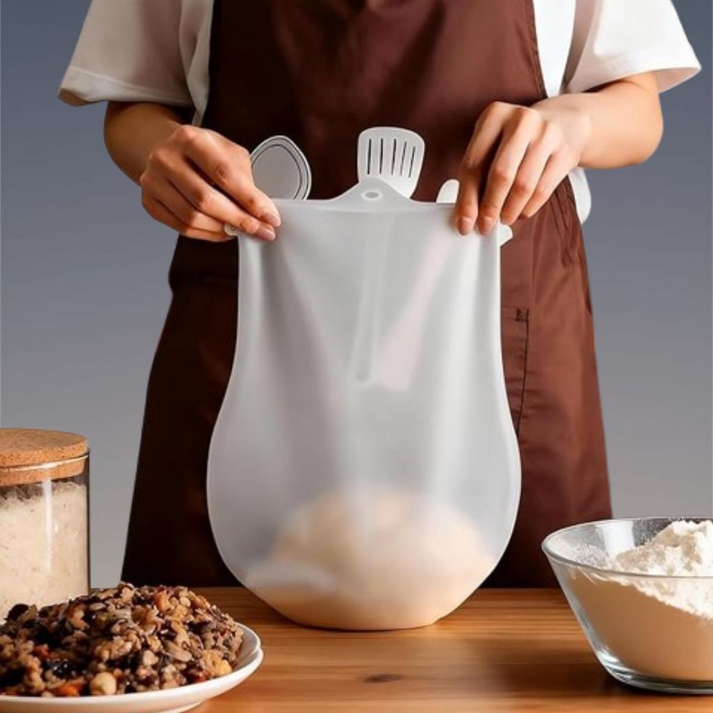 Silicone Kneading Bag for Instant Pizza Dough and Bread Making Silicone Detachable Dough Maker-image-19