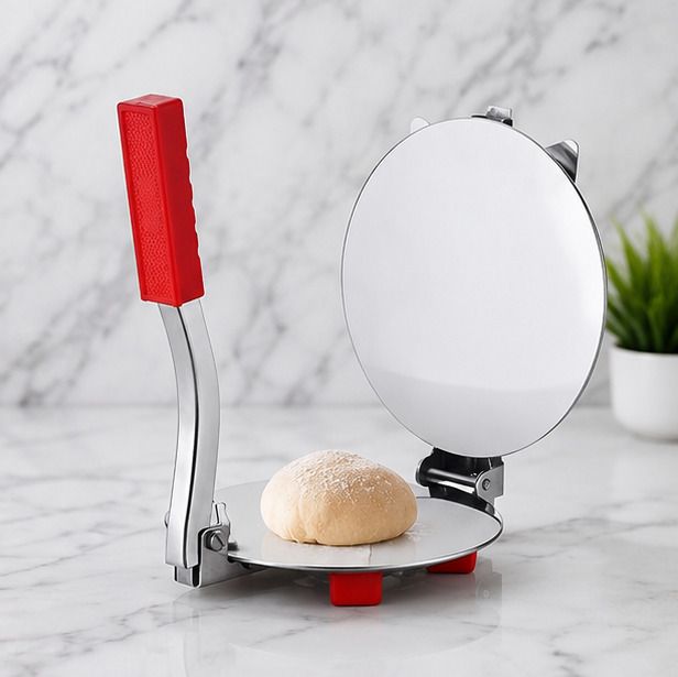 Cold Stainless Steel Roti Press for Home Kitchen Manual Dough Press-image-48