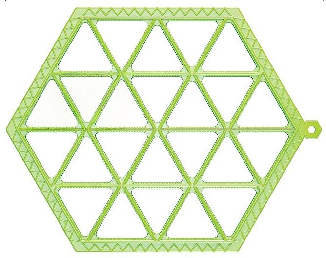 Hot osa Maker Press Mould, Makes 24 Samosas at Once, Quick and EasyTool (Green) Manual Dough Press