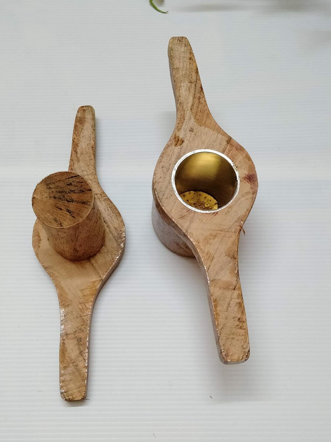 Cold Handmade Wooden idiyappam Press Maker Aluminium Cladding Cup Inside Manual Dough Press-image-1