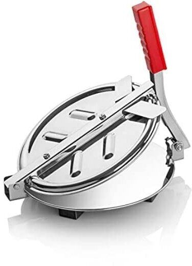 Cold Puri Press with Hand Manual Stainless Steel Puri Press Khakhra/Chapati Maker Manual Dough Press