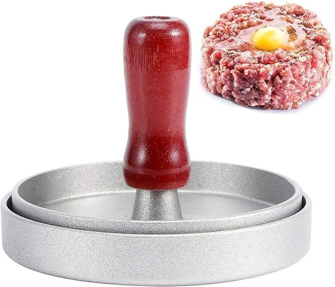 Cold Burger Press Hamburger Press Patty Maker 4.7 inches Non-Stick Manual Dough Press