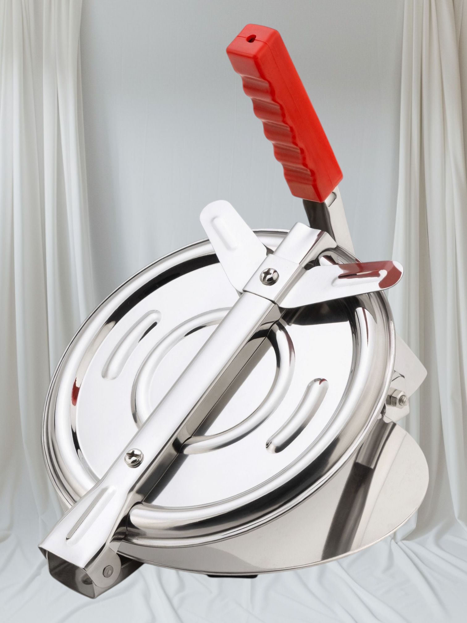 fluresh Hot Stainless Steel Puri Press Machine Manual Dough Press-picture-29