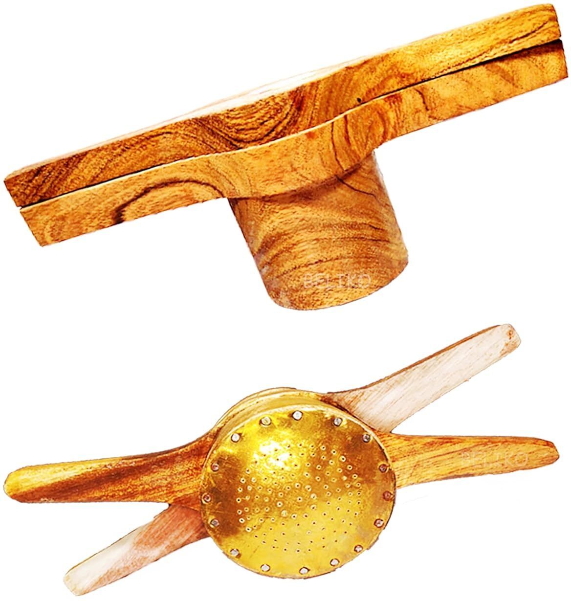Cold Handmade Wooden Idiyappam Maker Kitchen Press Tool - Hand Press Maker Manual Dough Press-image-8