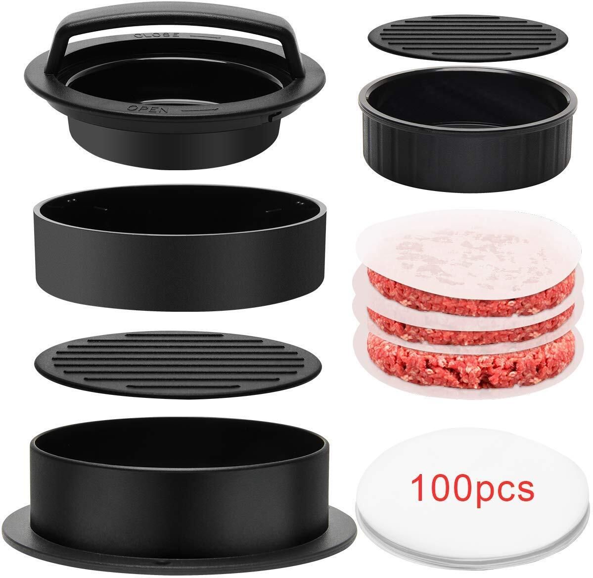 kliznil Cold Non-Stick Sliders Beef Burger Press Party BBQ Barbecue Grill Accessories Manual Dough Press-picture-43