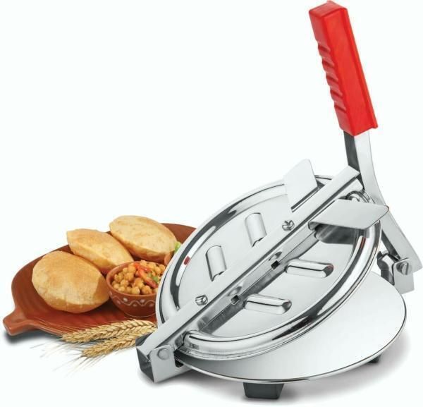 ekta product Cold EKTA® Stainless Steel Puri Maker Press Machine -papad-khakhra-Manual(pack of 1) Manual Dough Press-picture-48
